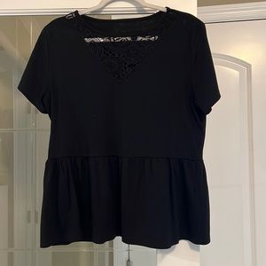Black Top with Lace